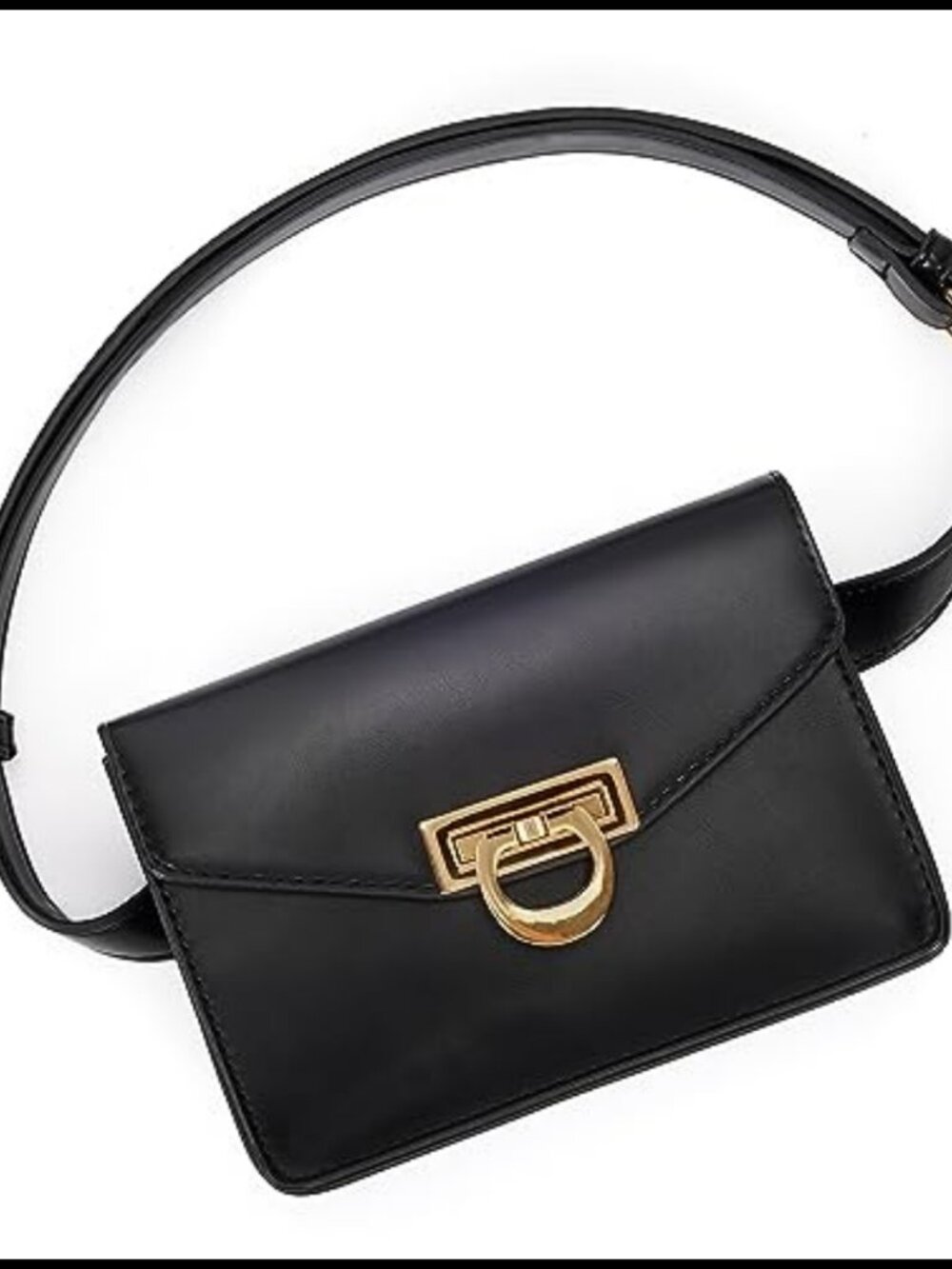 PU Leather Fanny Pack Belt Bag Waist Pack Travel Hiking Small